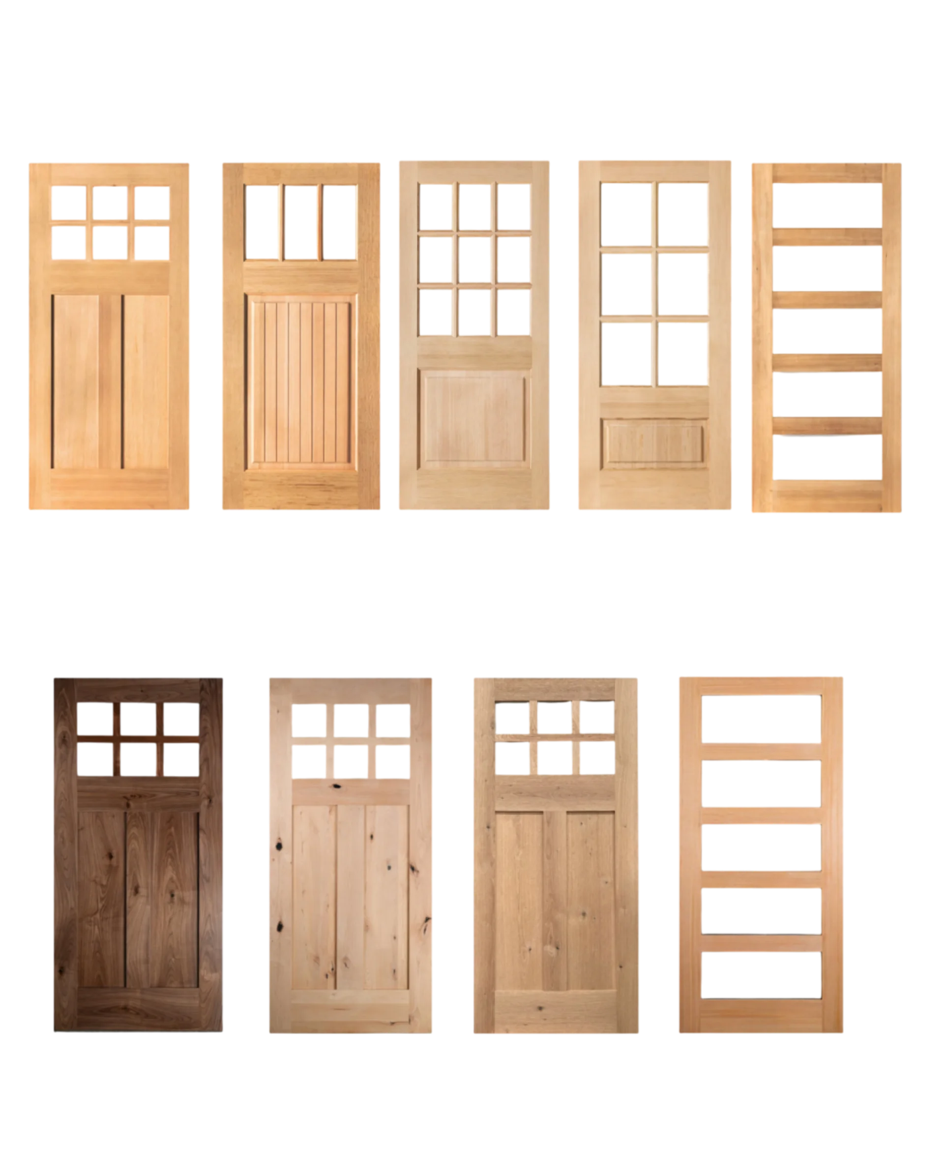 Douglas Fir · Black Walnut · Knotty Alder